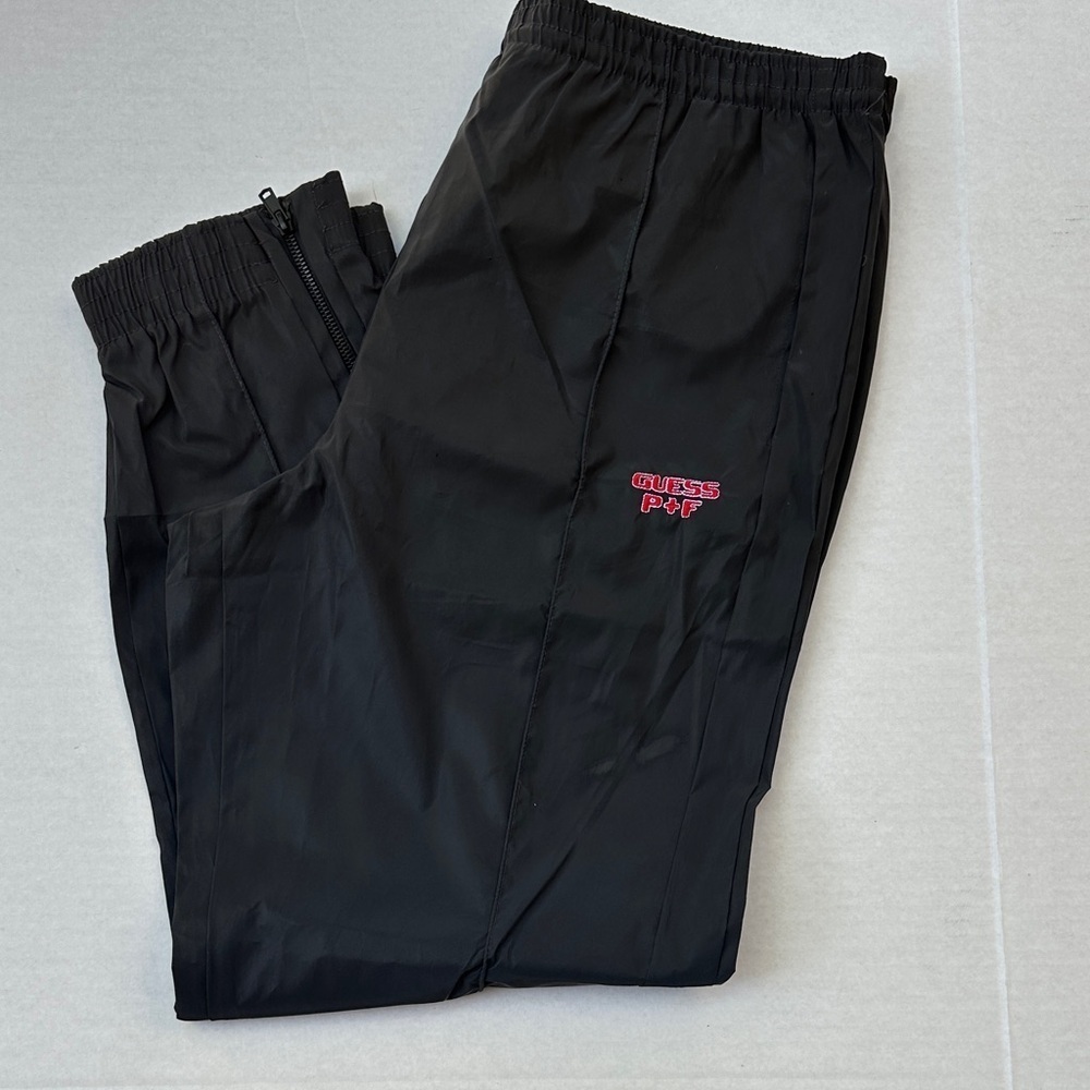 NEW Guess Black Joggers with Red Logo SZ L